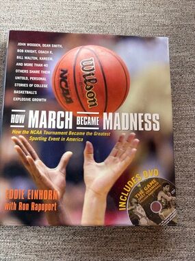 Eddie Einhorn How March Became Madness Hardcover Book with DVD - Orange